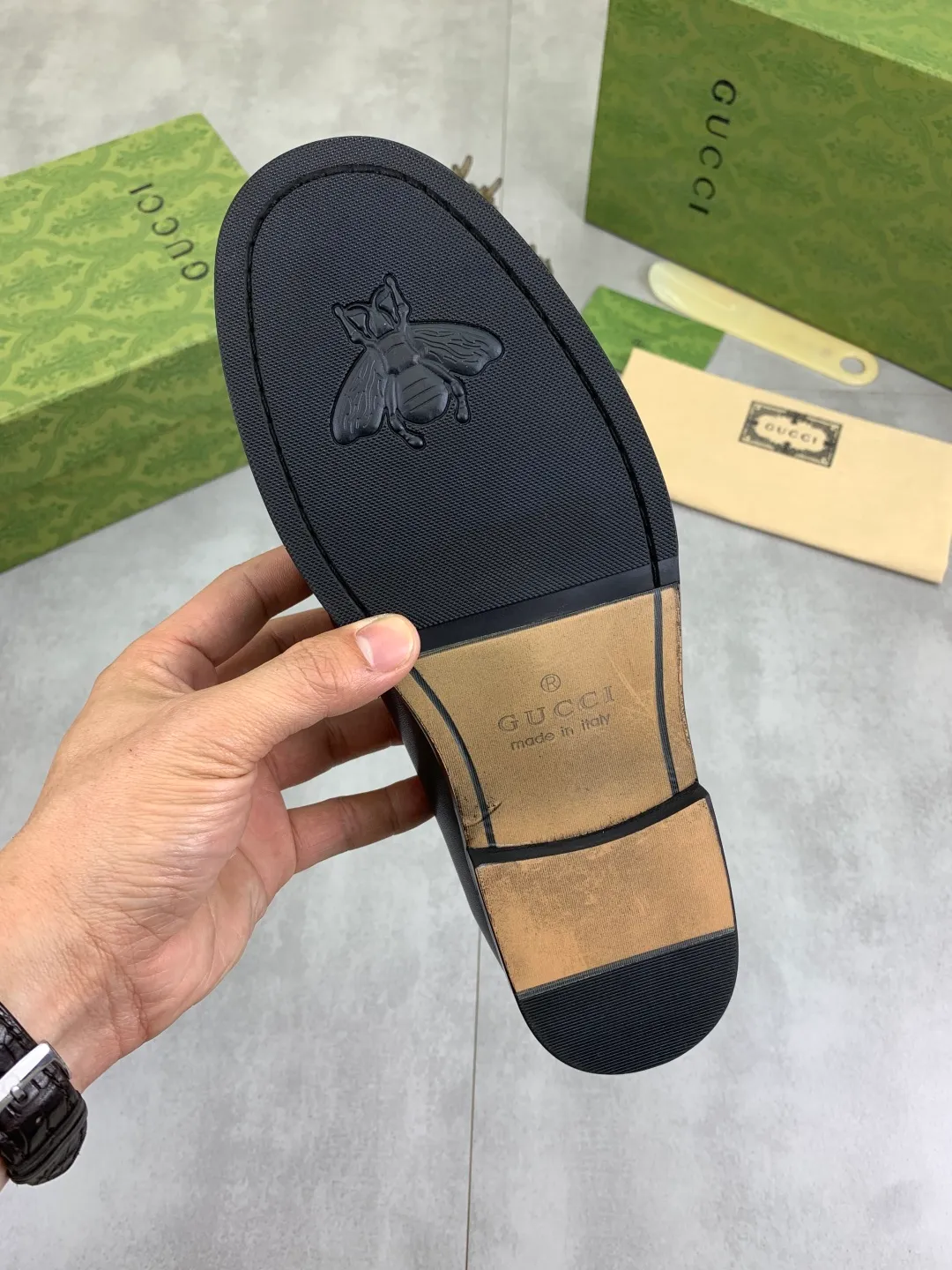 Men's men's shoes 💰P480 [New style] Water-dyed cowhide 💰💎💎💎 [Gucci] GUCCI high-end men's formal business leather shoes, original order 1:1 authentic goods! Original imported high-end open-edge beaded calfskin, original metal buckle, imported first-layer cowhide lining for feet, original outsole, men's shoe size: 38-45, 4️⃣ colors available